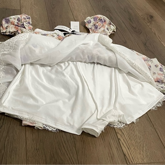 Cider Floral Lace‎ Patchwork Dress with Romper and Corset Top NEW - Picture 4 of 11